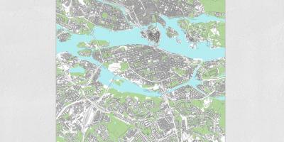 Карта на Стокхолм разпечатате картата 