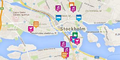 Карта на гей-Стокхолм картата