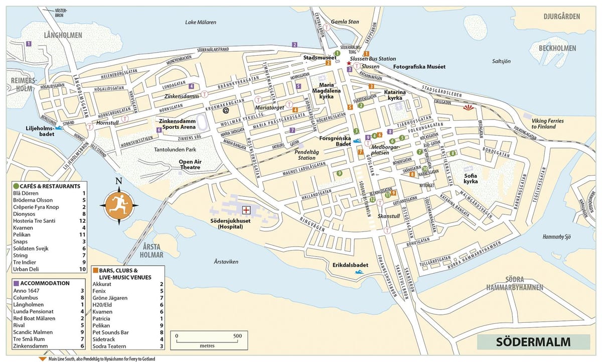 карта södermalm