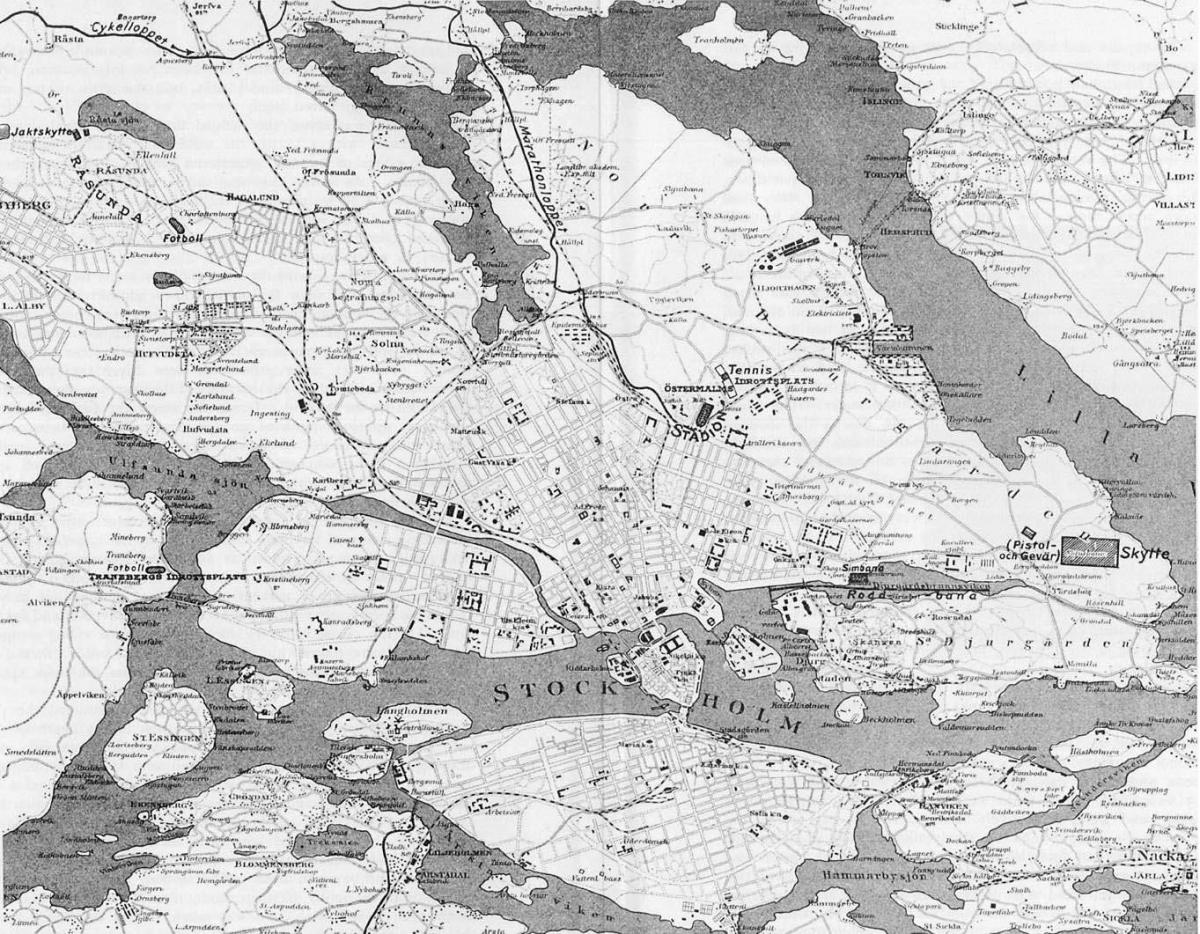 карта на Стокхолм Стар град