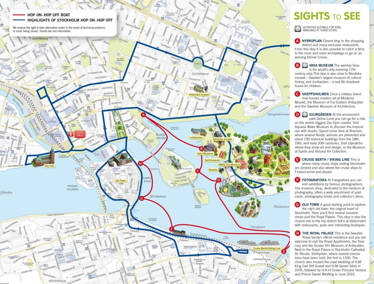 карта на Стокхолм порт