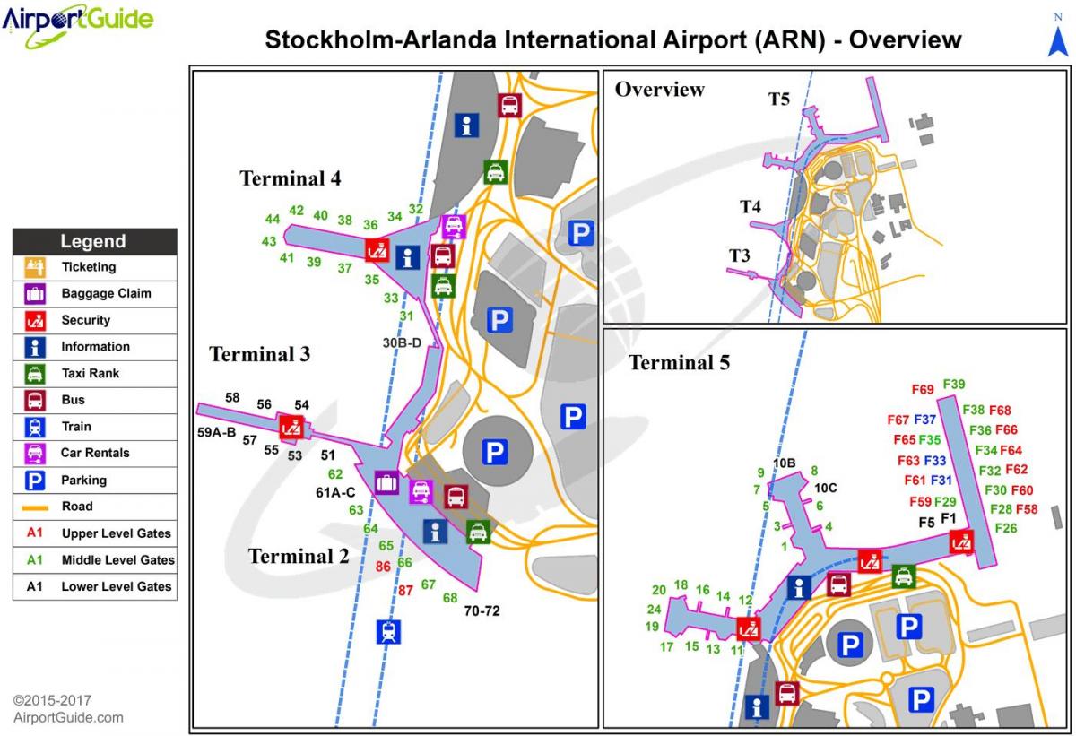 Стокхолм летище арланда на картата