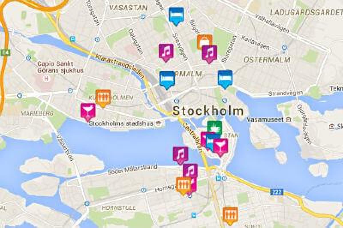 карта на гей-Стокхолм картата