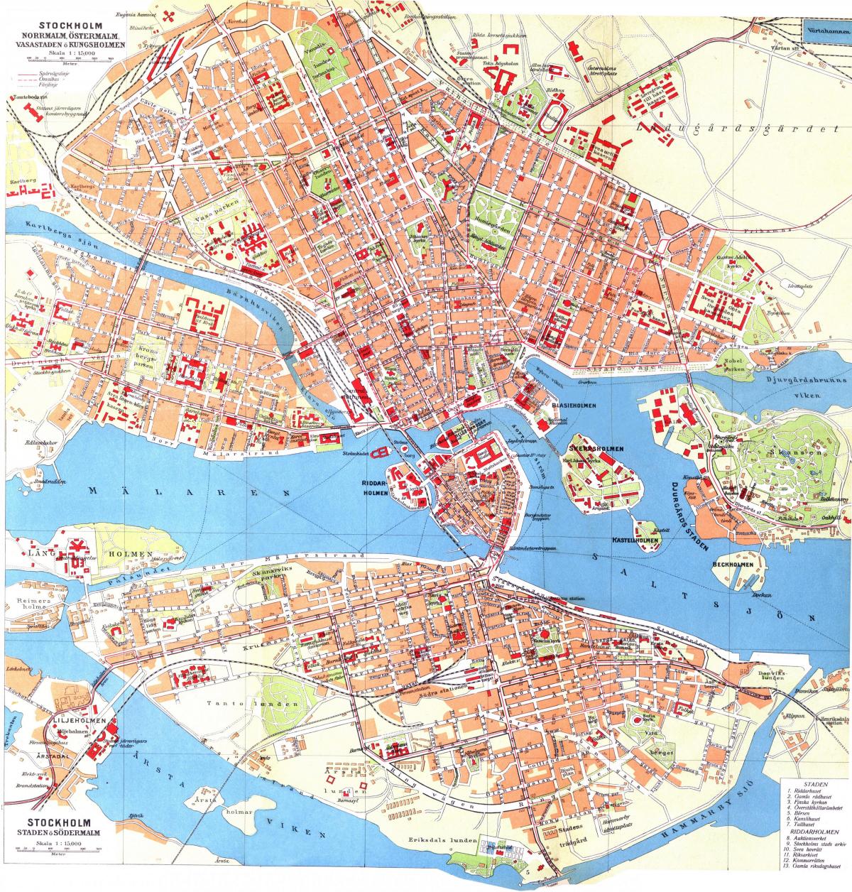 карта кунгсхольмен в Стокхолм
