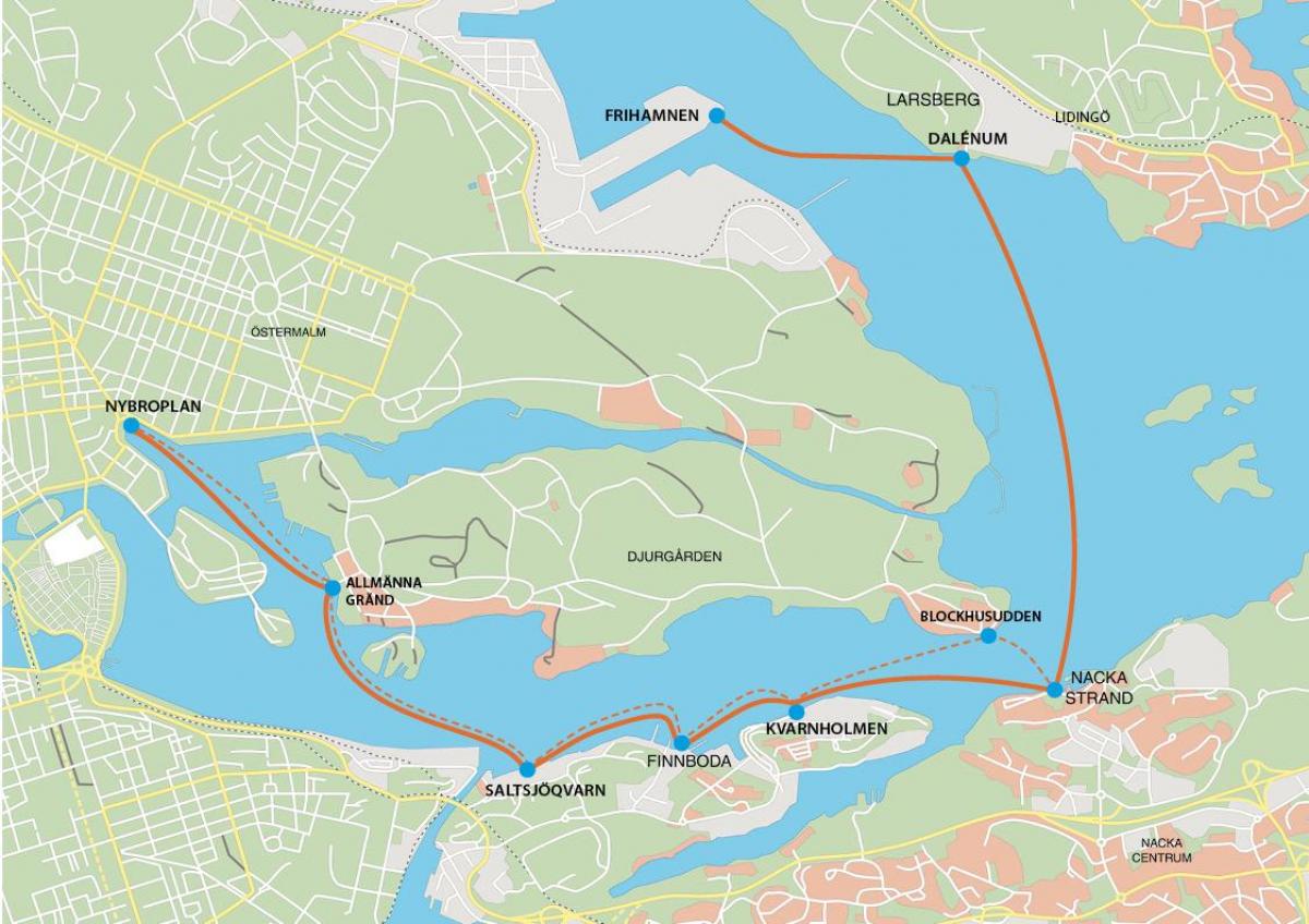 карта обърнати Стокхолм