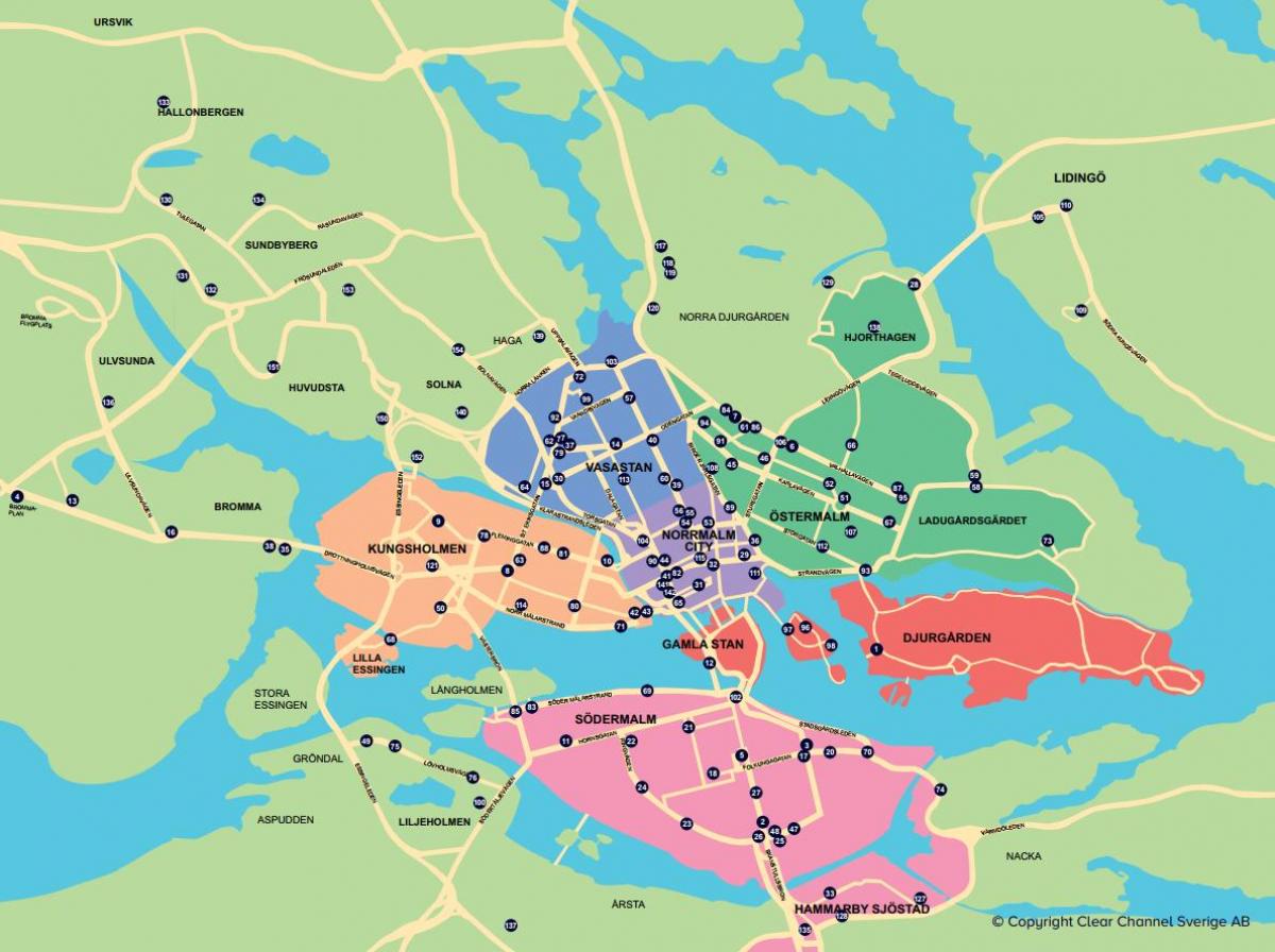карта на мотора картата Стокхолм