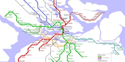 Карта на метрото, Стокхолм, Швеция