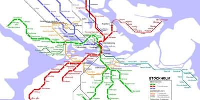 Карта на метрото Стокхолм