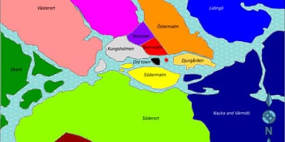 Карта на Стокхолм райони