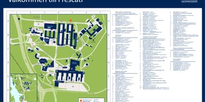 Карта Стокгольмского университет