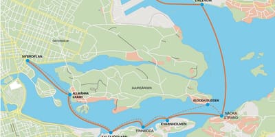 Карта обърнати Стокхолм