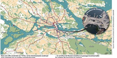 Карта слюссен в Стокхолм