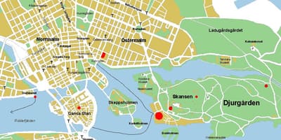 Gamla stan, Стокхолм карта