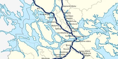 Стокхолм pendeltåg картата