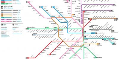 Схема на метрото в Стокхолм