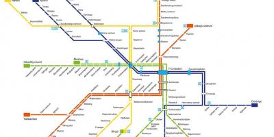 Карта на Стокхолм, метростанция арт