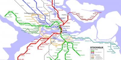 Карта на метрото Стокхолм