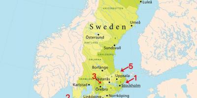 Карта на Стокхолм плажове