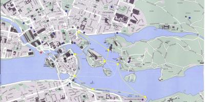 Карта на центъра на Стокхолм