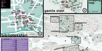 Карта Стокхолм-магазини