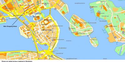 Център на Стокхолм картата