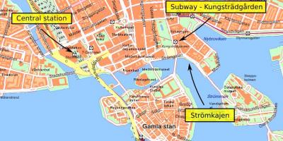 Стокхолм централна картата