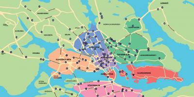 Карта на мотора картата Стокхолм
